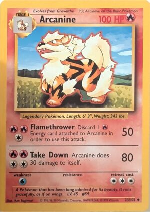 Arcanine 23/102 - Uncommon